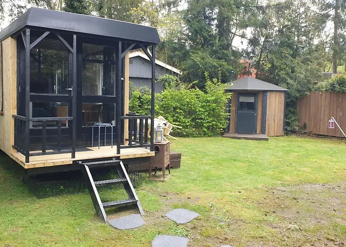 Parque de vacaciones Pipowagen Bed Bij Bos Putten